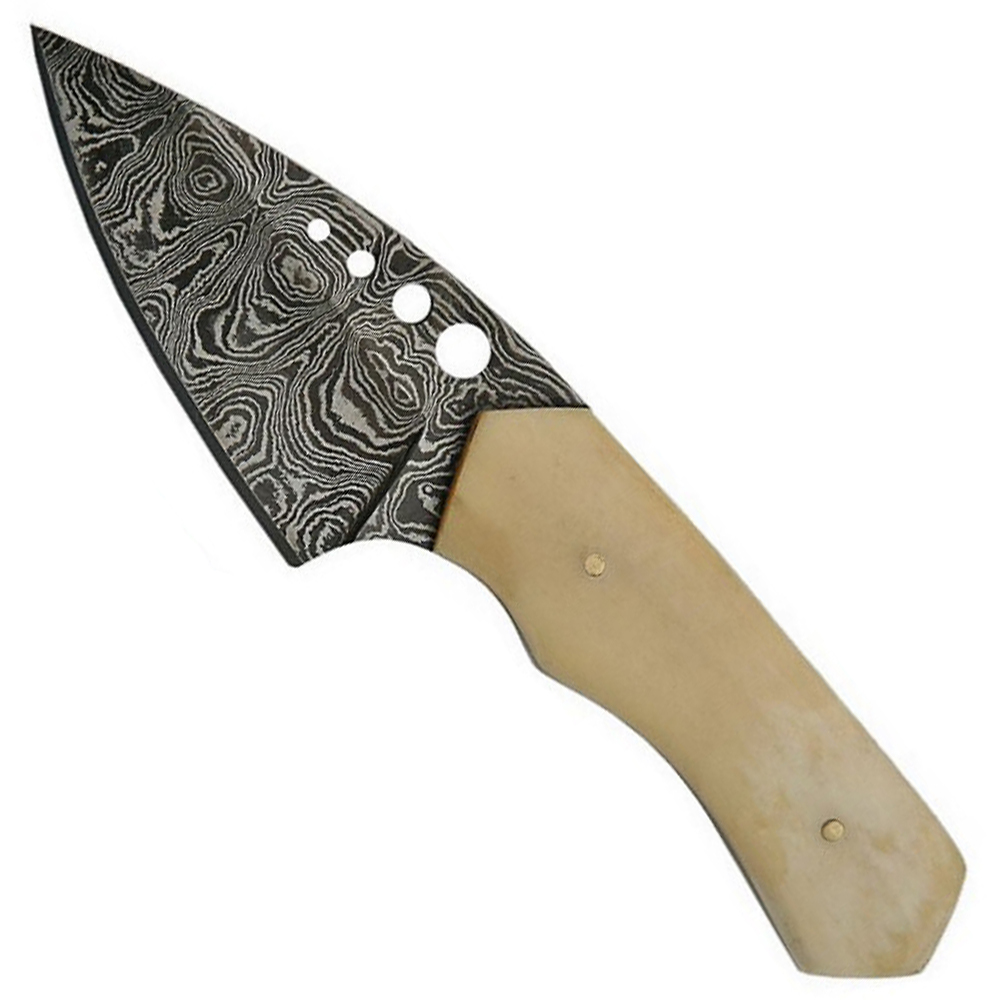 Get true damascus fixed blade knife w sheath mrknife