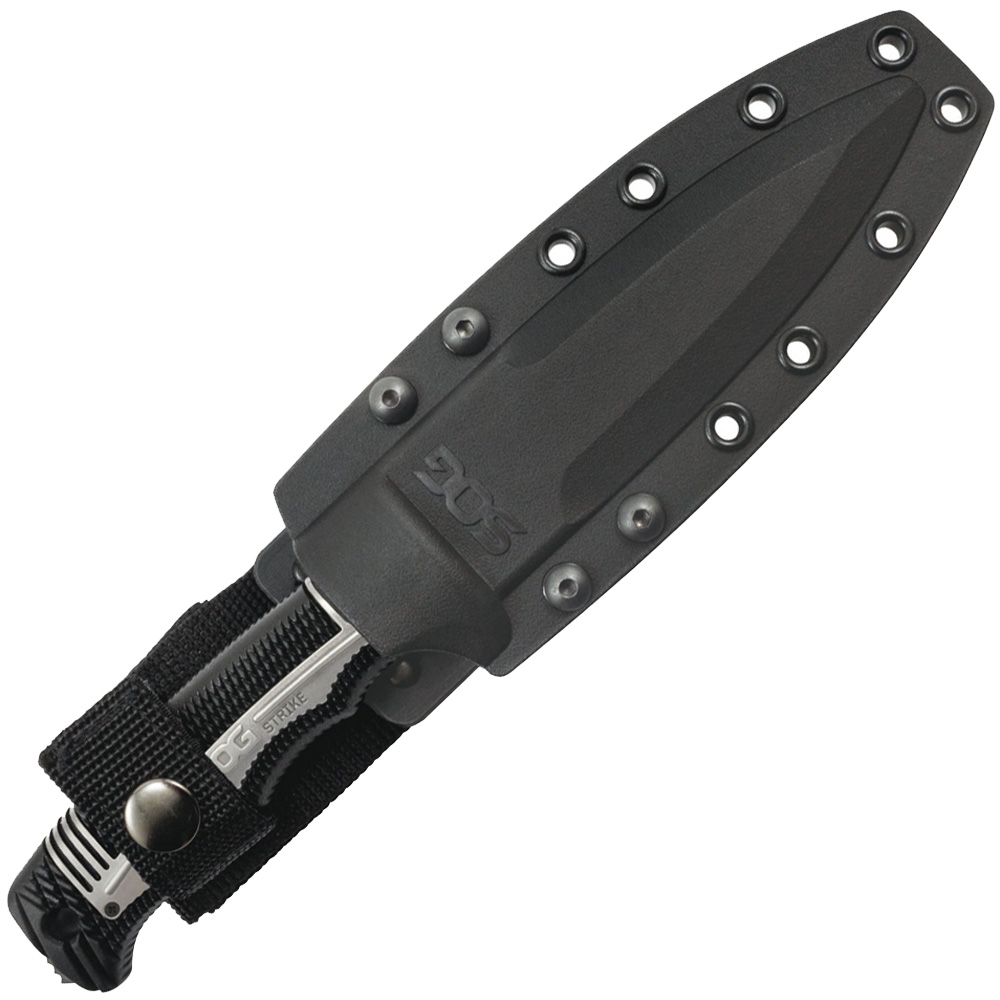 SEAL Strike Half Serrated Edge Fixed Blade Knife w/ Sheath Mrknife