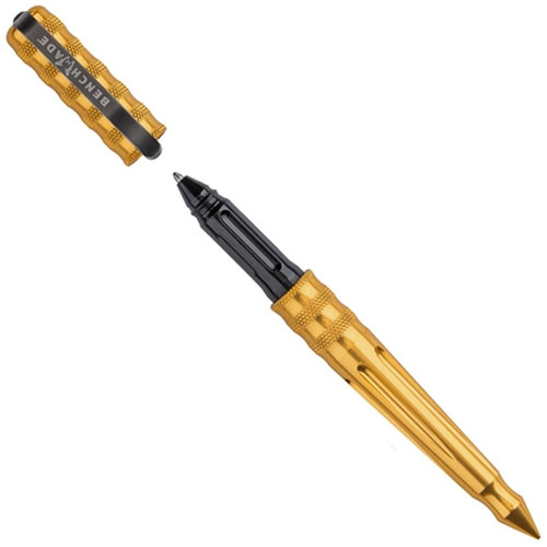 Benchmade Aluminum Tactical Pen Gold, Black Ink