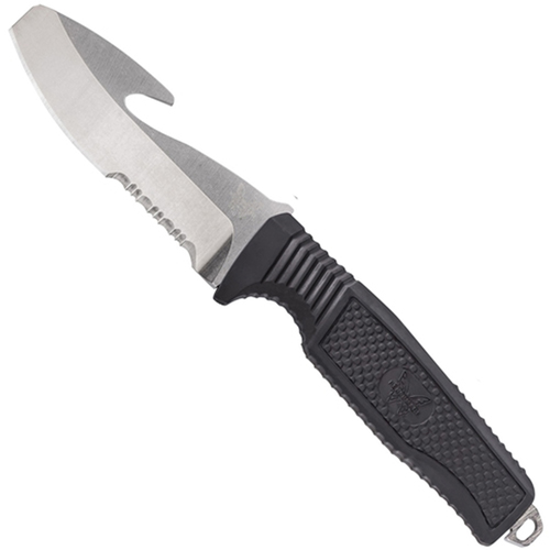 Benchmade N680 Opposing Bevel Black Handle Fixed Blade Knife