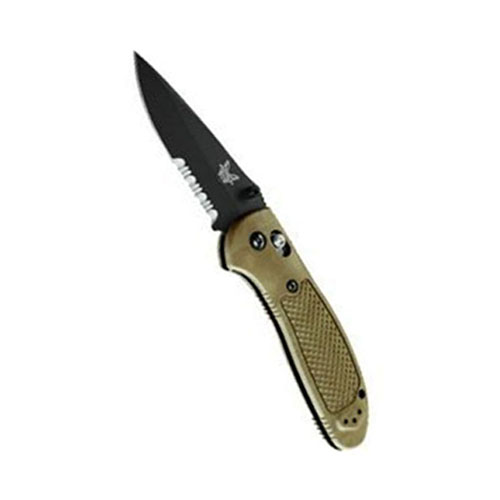 Benchmade Griptilian Drop Point Folding Knife - Olive Drab Handle