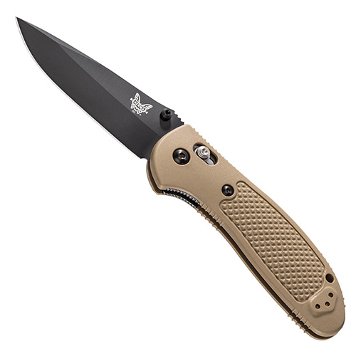 Benchmade Griptilian Drop Point Folding Knife - Sand Handle