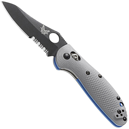 Benchmade Pardue Mini Griptilian Combo Knife, Black