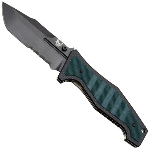 Benchmade Shane Sibert Vicar Black Combo Folding Knife