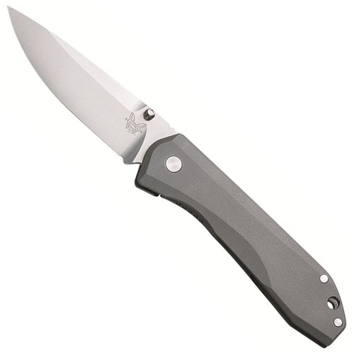 Benchmade Titanium Framelock Plain Edge Folding Knife