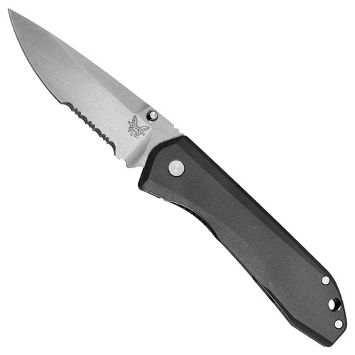 Benchmade Titanium Framelock M390 Combo Folding Knife