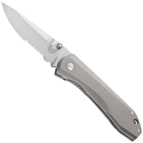 Benchmade Mini Titanium Monolock Combo Knife