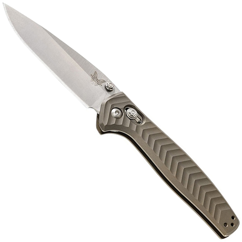 Benchmade Anthem CPM-20CV Plain Edge Folding Knife 