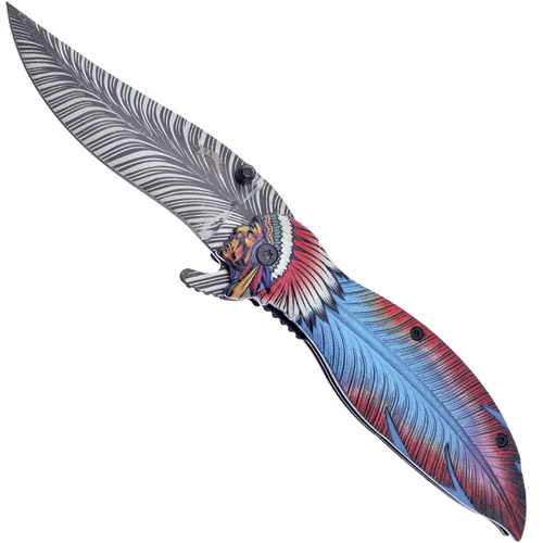 Feather Linerlock Folding Knife