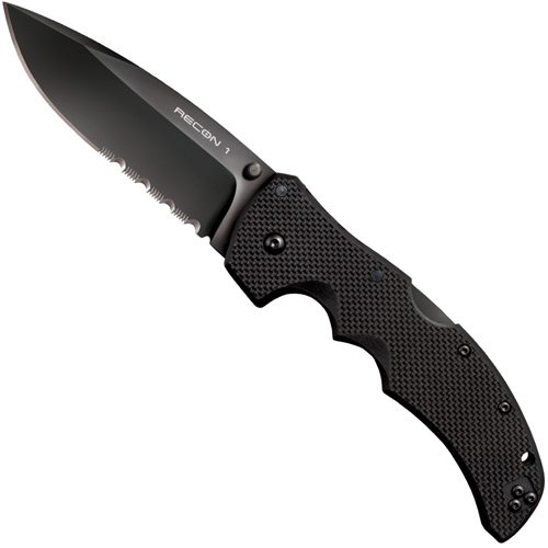 Cold Steel Recon 1 Spear Point Half Serrated Folding Knife