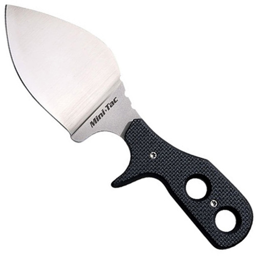 Mini Tac Beaver Tail Fixed Blade Knife w/ Sheath