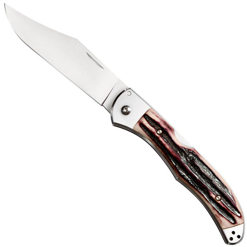 Lone Star Hunter AUS 8A Steel Folding Knife w/ Nail Nick