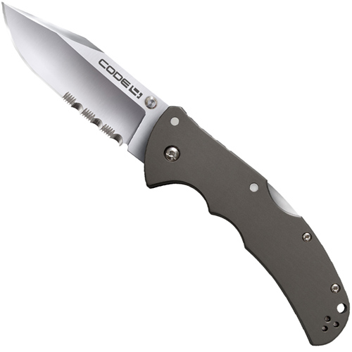 Cold Steel Code-4 Clip Point Half Serrated