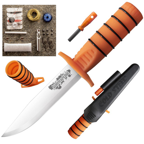 Survival Edge Fixed Blade Knife w/ Secure-Ex Sheath & Kit