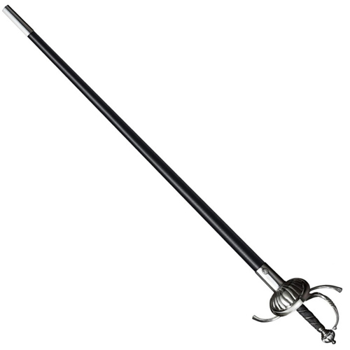 Ribbed Shell Swept Hilt Rapier 41.5 Inch Blade Sword