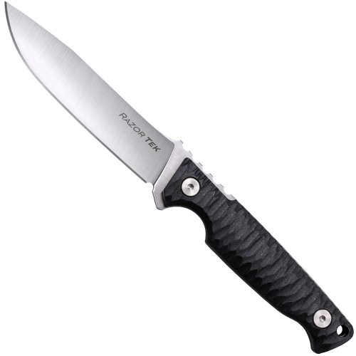 Razor Tek Fixed Knife 6.5 Inch - Black Handle