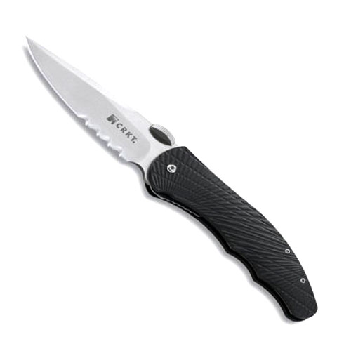 CRKT Lerch Enticer Veff Flat Top Serrations Folding Knife