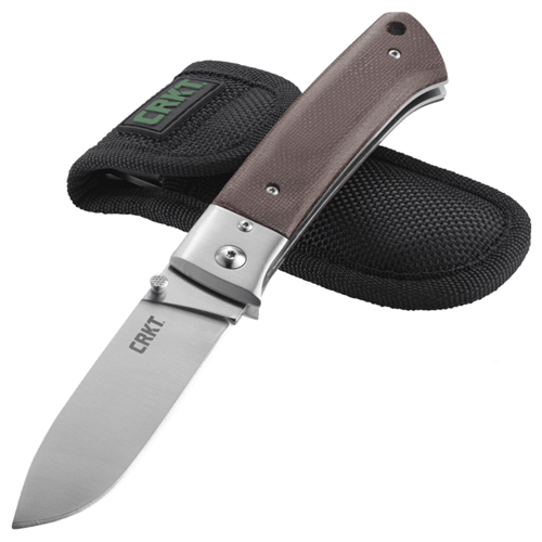 CRKT Torreya Satin Finish Folding Blade Knife