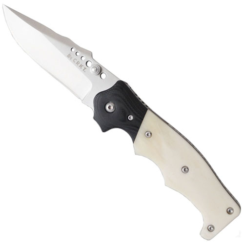 CRKT The Natural 2 White Bone Handle Folding Knife