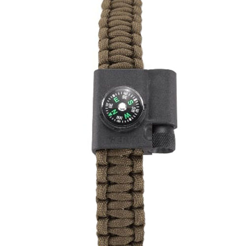 CRKT Stokes Paracord Bracelet with Compass and Firestarter