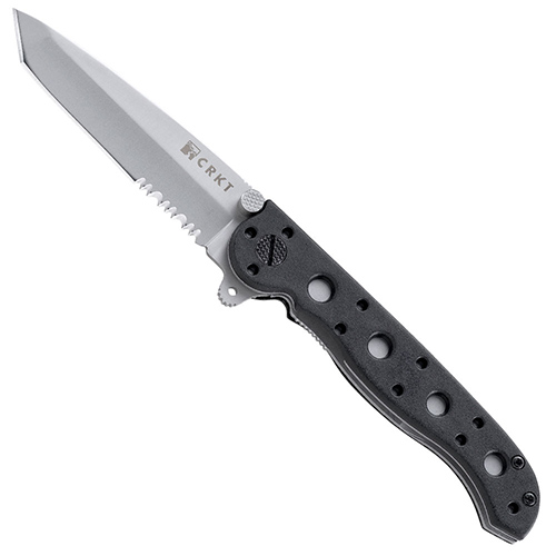 CRKT M16 EDC Tanto Half Serrated Blade Folding Knife - GRN Handle