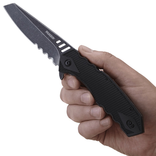 CRKT Follow-Through Tanto Folding Knife Serrated