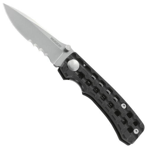 CRKT Ruger Go-N-Heavy Folding Knife Serrated Edge Compact