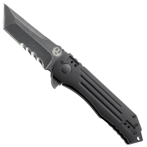 CRKT Ruger 2-Stage Folding Knife Plain Serrated Compact