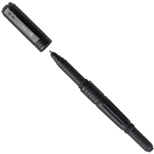 CRKT Tao Black with Bright Grooves Tactical Pen