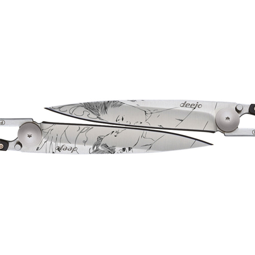 Mirror Finish Stainless Blade Kiss Folding Knife -  Duo Set