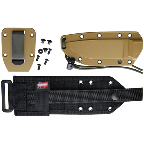 ESEE Model 4 Drop-Point Blade Fixed Knife w/ Sheath