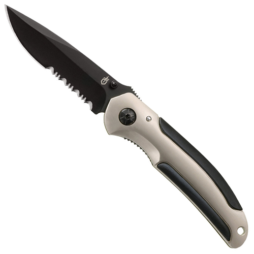 Gerber AR 3.00 - Black Serrated Edge Folding Knife