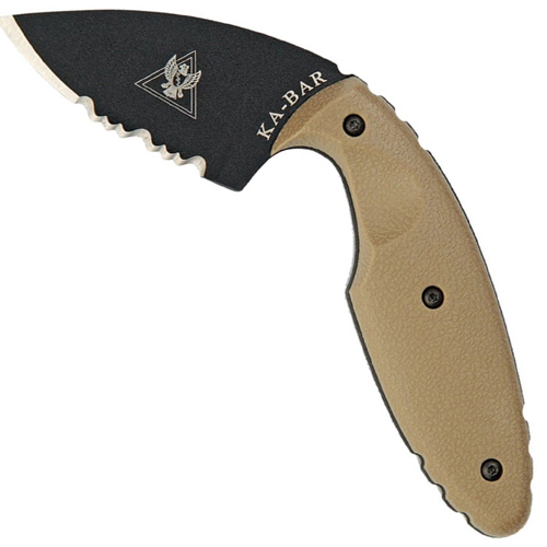 KA-BAR 1-1477CB-9 Coyote Brown TDI Law Enforcement Fixed Blade Knife