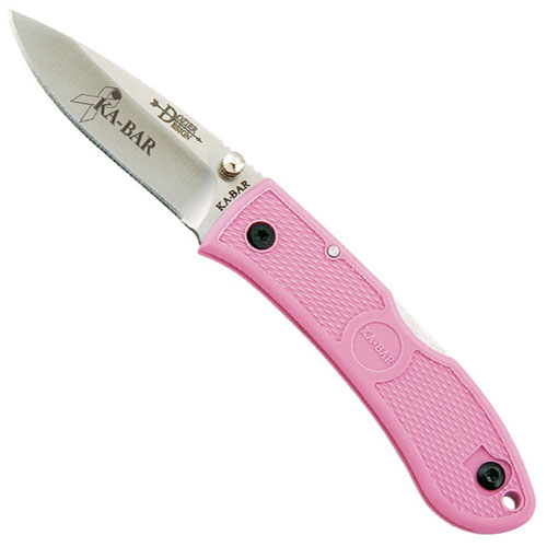 Ka-Bar Dozier Folder Small Pink Folding Knife