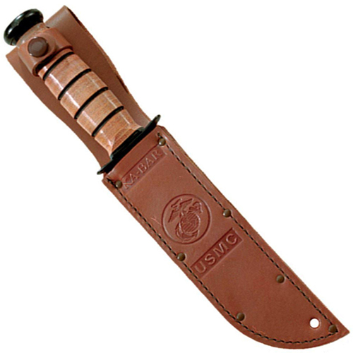 Ka-Bar Full-Size Brown Leather Sheath for 7 Inch Knife