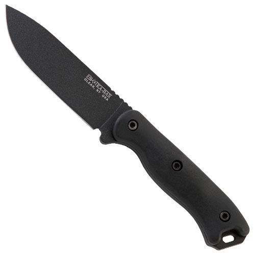 Short Becker BK16 Plain Edge Black Blade Fixed Knife