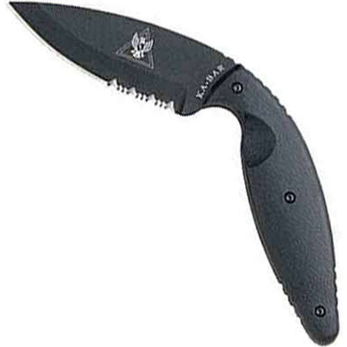 KA-BAR TDI Law Enforcement Large Half-Serrated Fixed Blade Knife