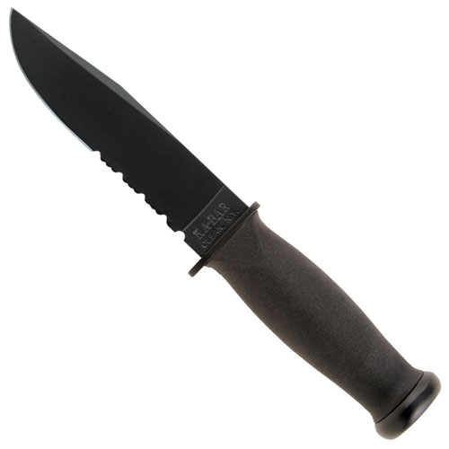 Ka-Bar 2-2222-1 Mark I Serrated Edge Kraton Handle Fixed Blade Knife