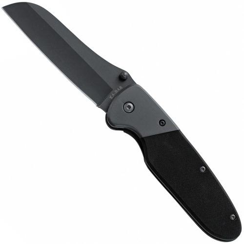 Ka-Bar 2-3078-3 K2 Sheeps Foot Black Clip Folding Knife