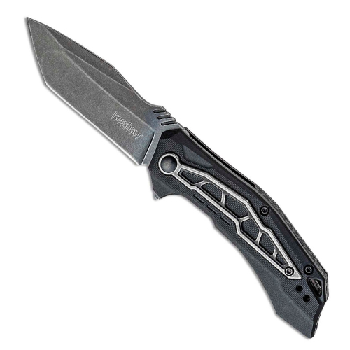 Flatbed Assisted Flipper Knife - Black GFN Handle