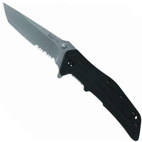 Kershaw RJ II 3 Inch Gray Serr Assisted Opening Knife