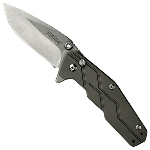 Kershaw Dimension Stonewash Titanium Handle Folding Knife