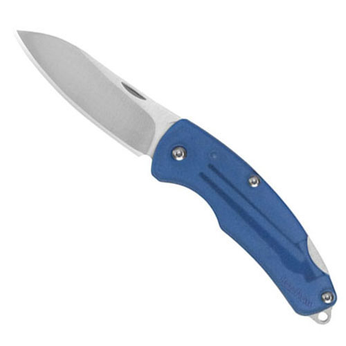 Kershaw Blue Little Lockback Translucent Handle Folding Knife