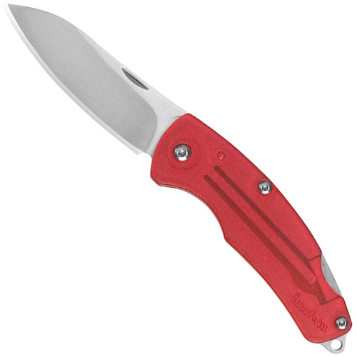 Kershaw Red Little Lockback Translucent Handles Folding Knife