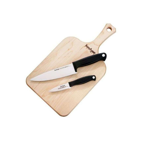 Kershaw Cutting Board And Co-Polymer Handle Knife Set