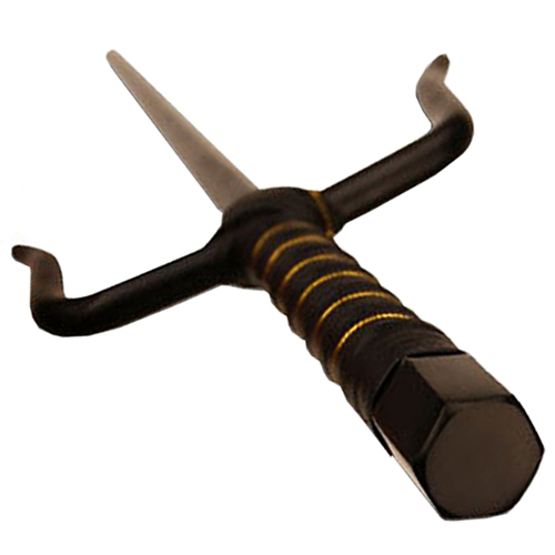 MC-2311 Leather Wrapped Handle Two Pcs Sai Set