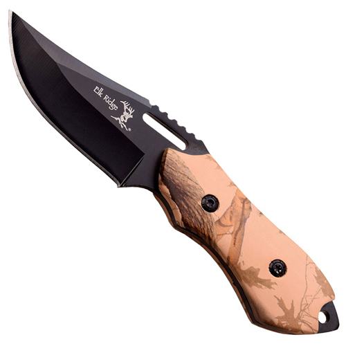 Elk Ridge 4mm Fixed Blade Knife w/ 1680D Nylon Sheath