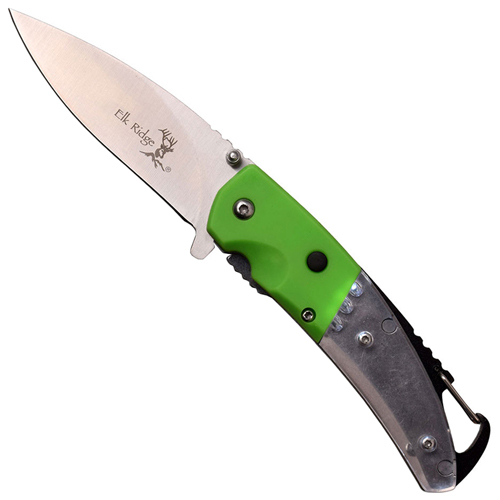 Elk Ridge Nylon Fiber Handle Folding Knife w/ Carabiner
