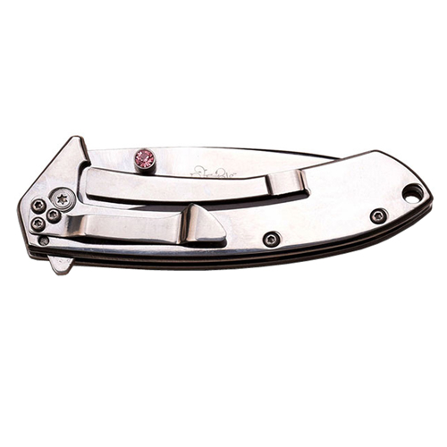 Femme Fatale Diamond Pattern Folding Knife