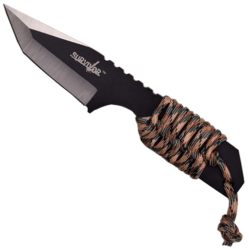 Survivor Stainless Steel Fixed Blade Knife